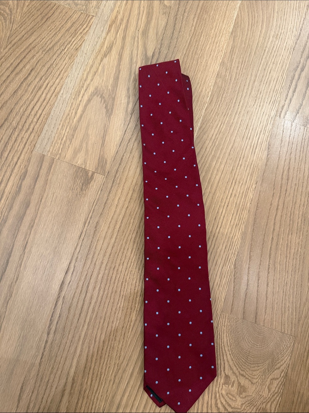 Brooks Brothers Red Tie with Light Dot Pattern